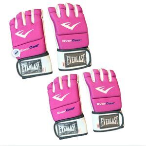 Everlast Evercool Full Wristwrap MMA Kickboxing Gloves, Pink, 2 sets